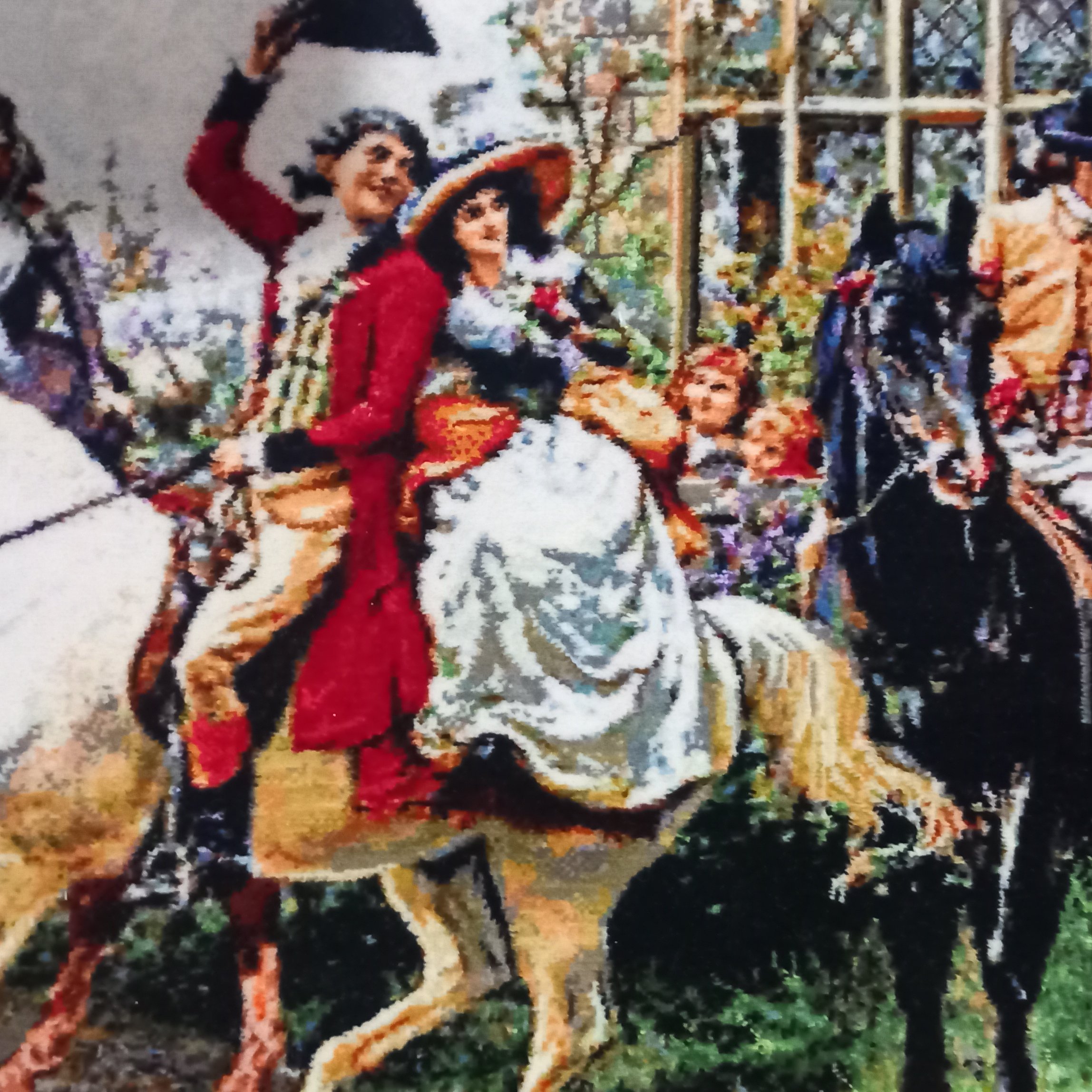 تابلو فرش دستبافت بدرقه