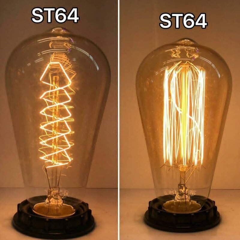لامپ تزیینی ادیسونی 40 وات مدل st 64 بسیار زیبا و با دوام 