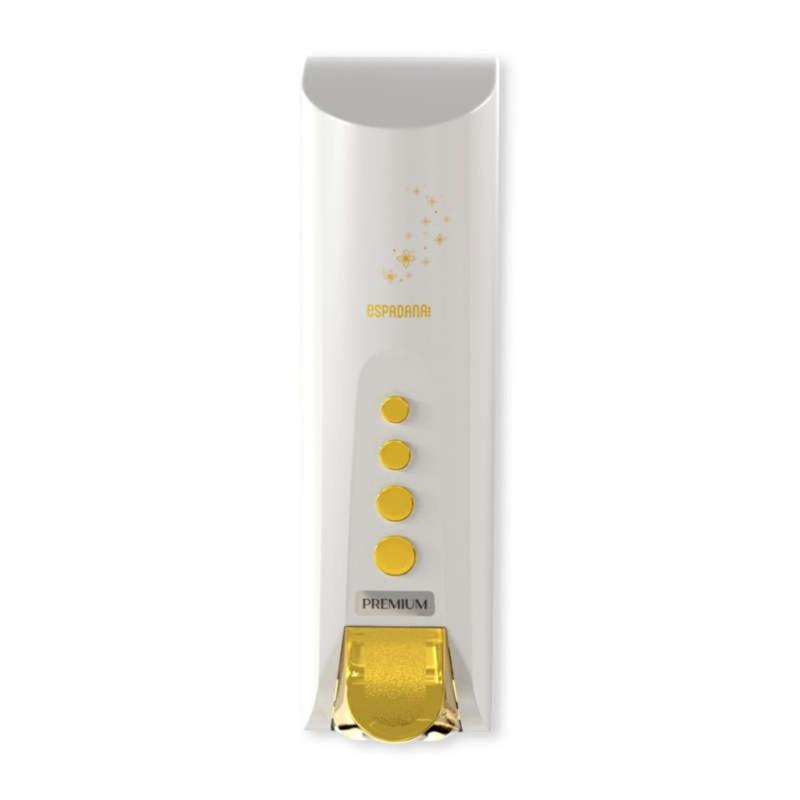 پمپ مایع دستشویی اسپادانا مدل پرمیوم دکورال رنگ سفید طلا