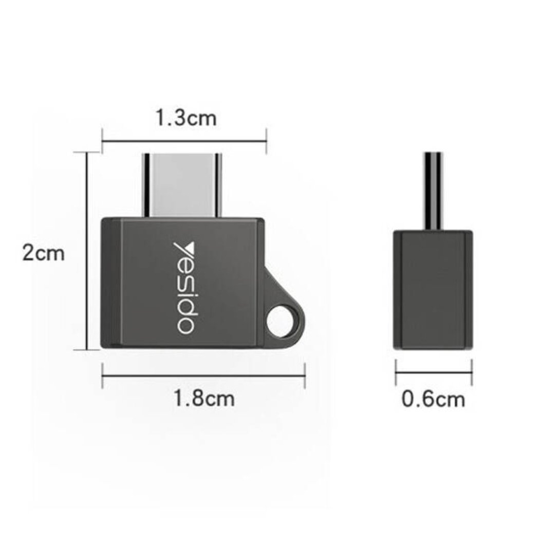 تبدیل او تی جی Yesido GS08 OTG Type-C
کیفیت بسیار بالا با بدنه فلزی