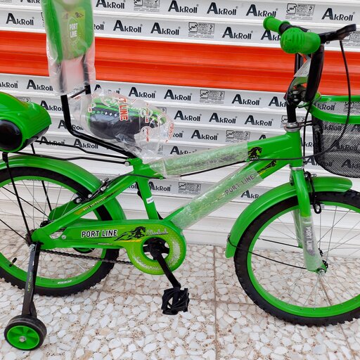 دوچرخه سایز 20 PORT LINE رنگ سبز منتاژ شده