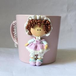ماگ عروسکی دختر روسی (عروسک کار شده نشکن و قابل شستشو)