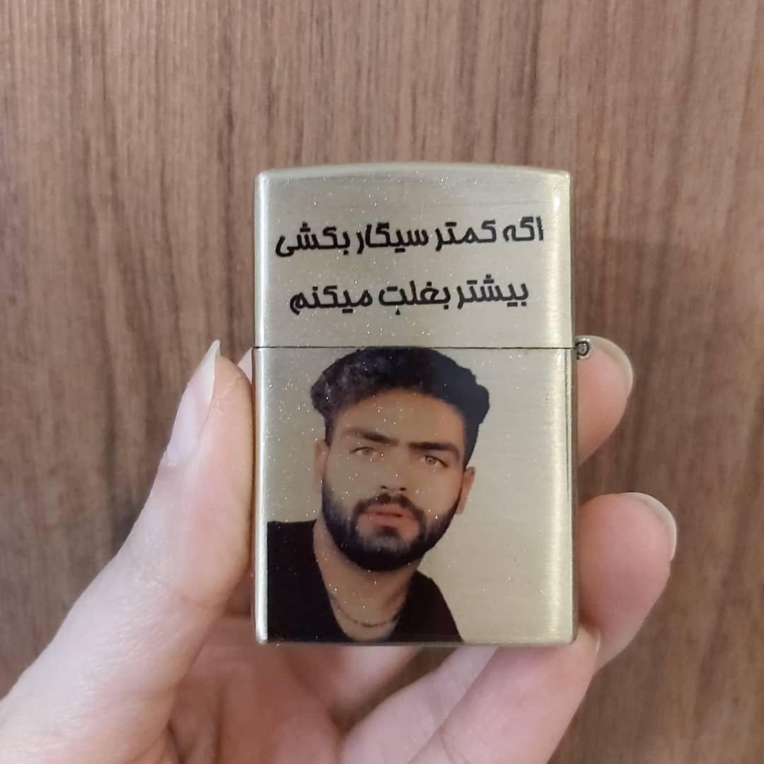 فندک زیپو بنزینی.طلایی و نقره ای
