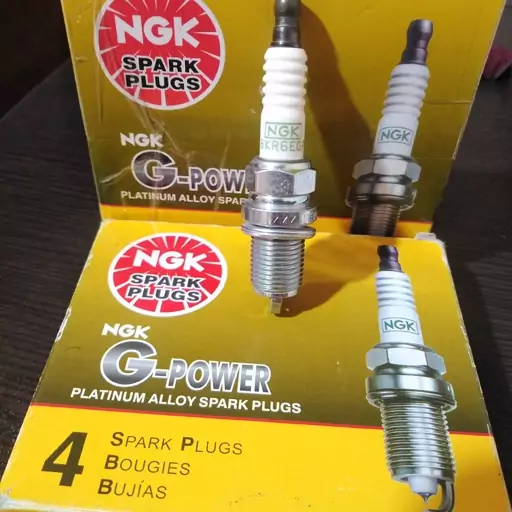 شمع سوزنی پلاتینیوم جی پاور پایه کوتاه آن جی کی اصلی   NGK BKR6EGP7092