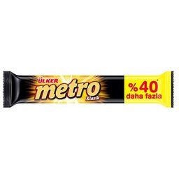 شکلات مترو دوبل اولکر با مغز بادام و کارامل و روکش کاکائو %40 - 50.4 گرم

