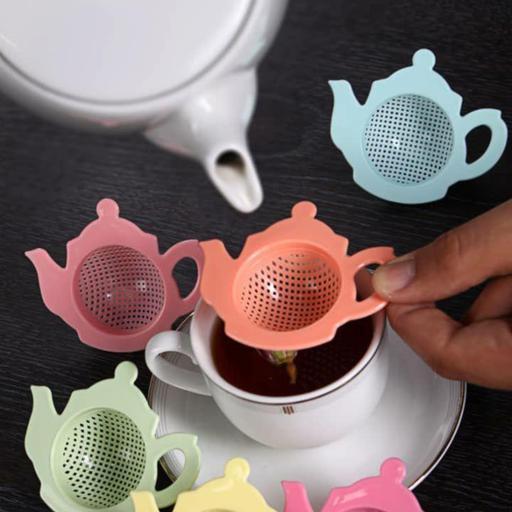صافی چای طرح قوری جنس پلاستیک رنگبندی متنوع