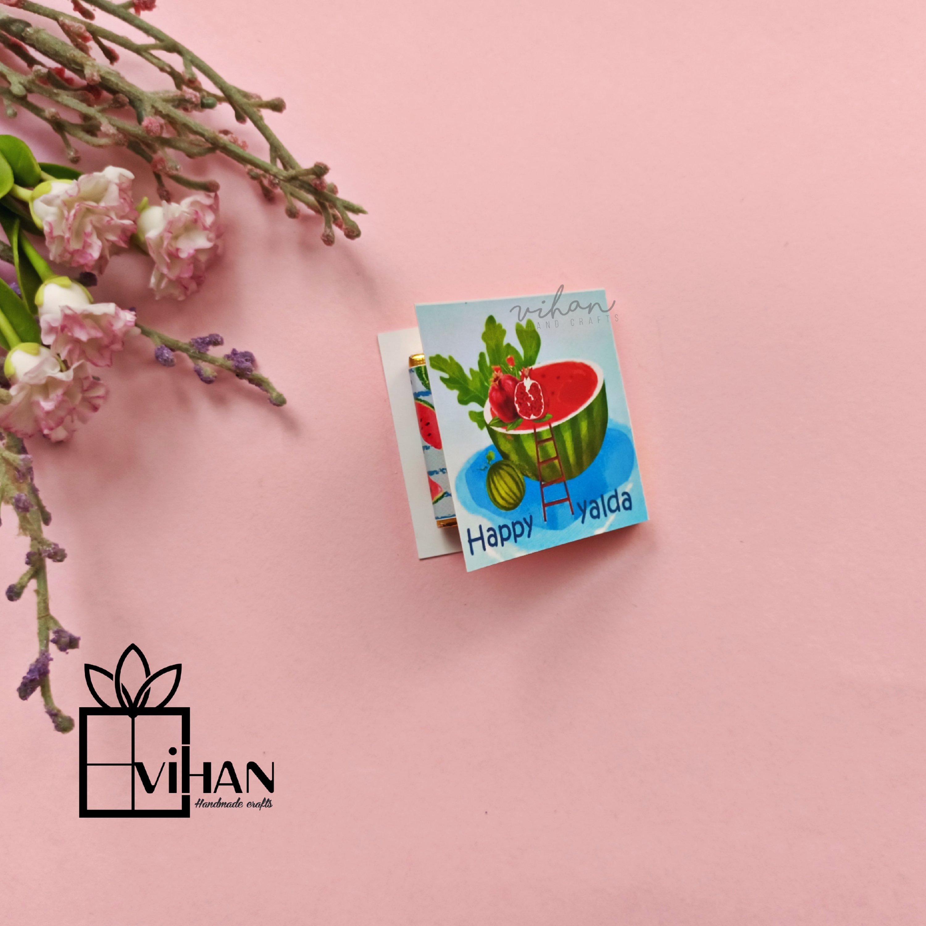 گیفت شکلات تکی کتابی طرح یلدا 2