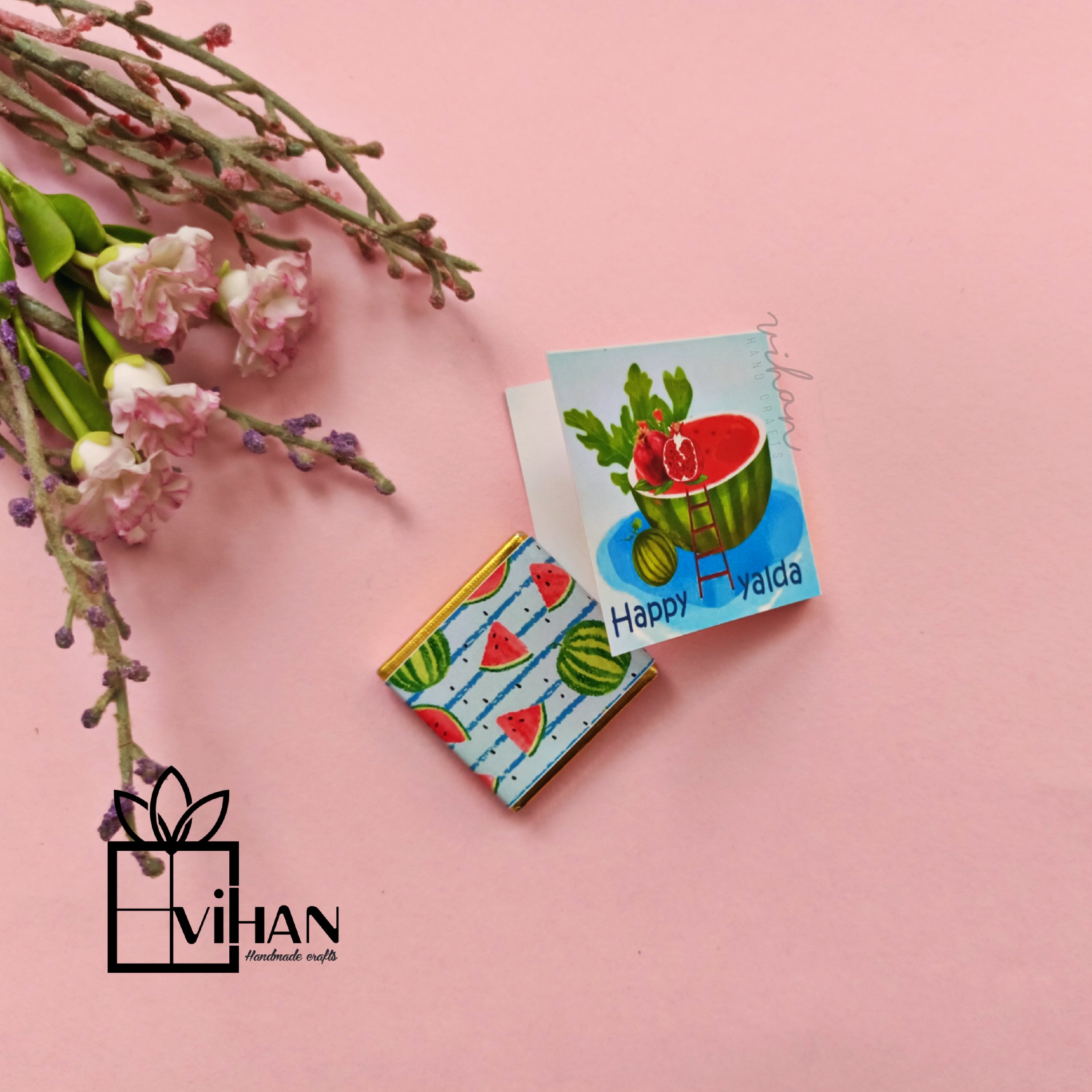 گیفت شکلات تکی کتابی طرح یلدا 2