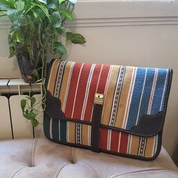 کیف جاجیم دستباف با رنگهای گیاهی  و سایز 50 *40
