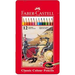 مداد  رنگی 12 رنگ FABER CASTELL مدل کلاسیک