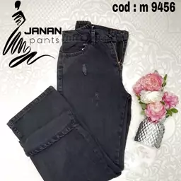 شلوار بگ بانوان ذغالی کمر کش وارداتی ترک کد m9456 janan.pants