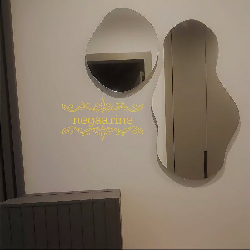 آینه دیواری ست دفرمه ارسالی مشتری ابعاد 90×50و 40×45