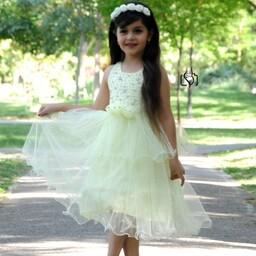 لباس عروس  کودک رنگ لیمویی
مناسب 2 تا 3 سال  