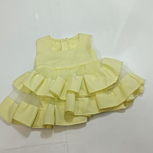 لباس عروس  کودک  رنگ لیمویی
مناسب 6 ماه تا 1سال  