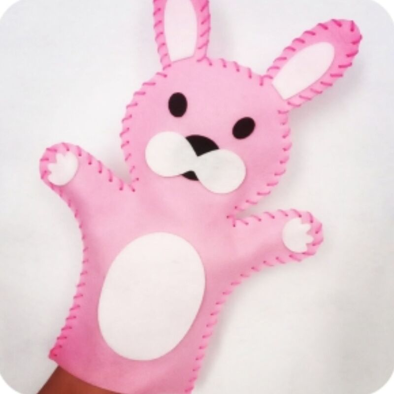 عروسک دستکشی ساختنی خرگوش خیاط کوچولو