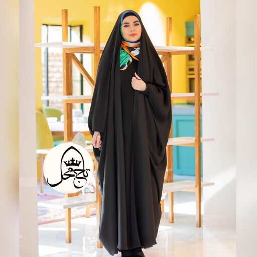 چادر عربی  جده عبایی با پارچه لخت و ریزش دار پارچه خلیجی  با براقیت مات و فوقالعاده زیبا 