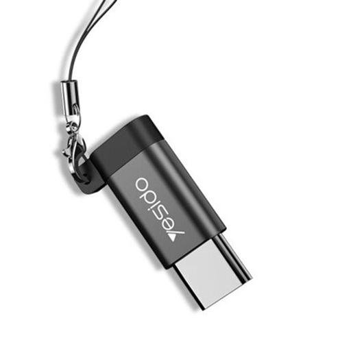 مبدل microUSB به USB-C یسیدو مدل GS04 - رنگبندی مشکی