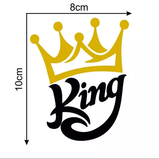 برچسب بدنه خودرو اکسان استور طرح king کد M01