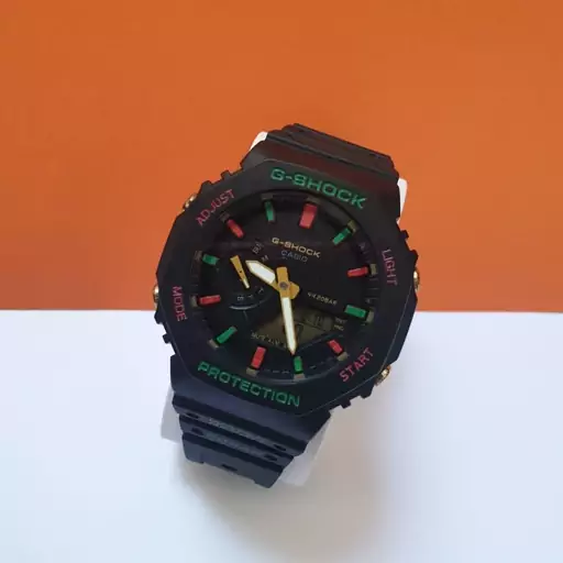 ساعت مردانه پسرانه جی شاک اصلی اسپرت قاب ریز موتور ژاپن بند رابر  g shock