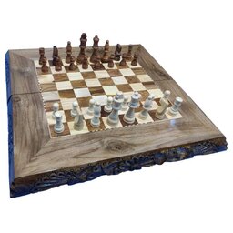 صفحه شطرنج چوبی مدل ریشه گردو 50 سانت