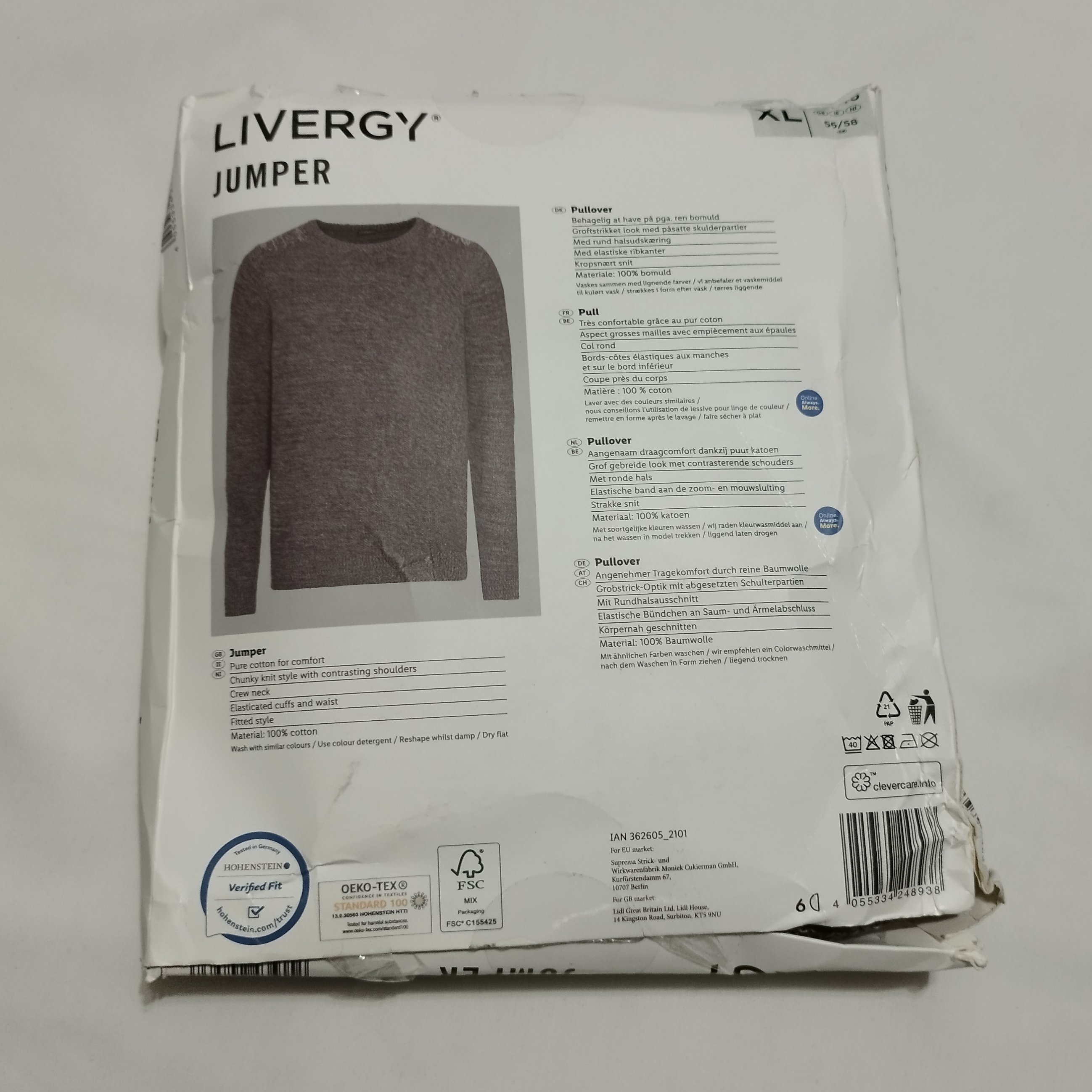 پلیور مردانه لیورجی سایز بزرگ سایز48به50