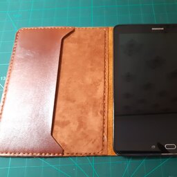 کیف کلاسوری تبلت چرم طبیعی مناسب انواع تبلت سامسونگ اپل tab iPad  note 10 اینچ 8 اینچ 