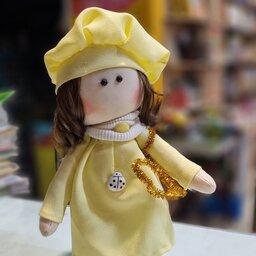 عروسک روسی ایستاده کوچک پارچه ای طرح دختر  