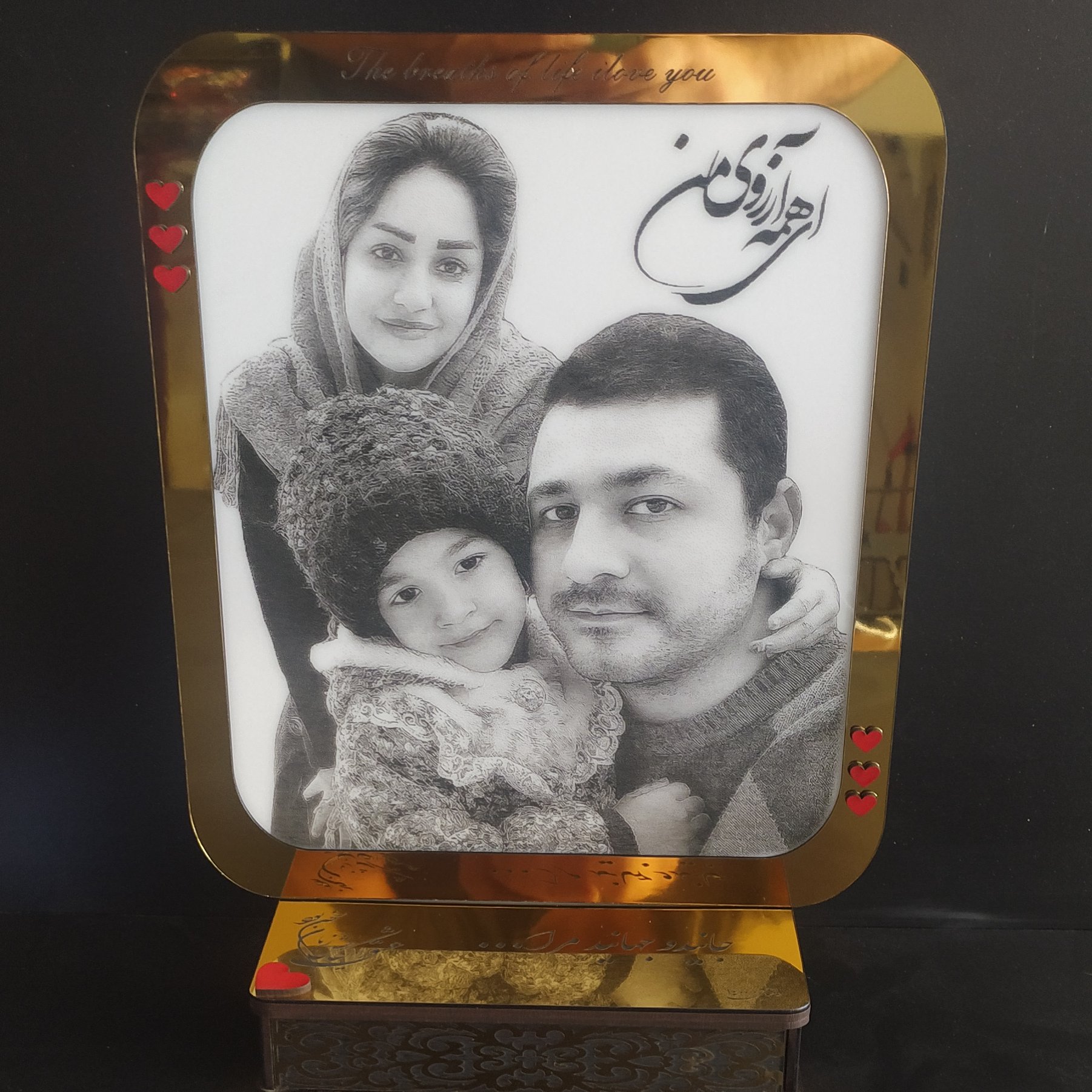 تابلو حک رومیزی سایز 37-27 برای اولین بار درکشور