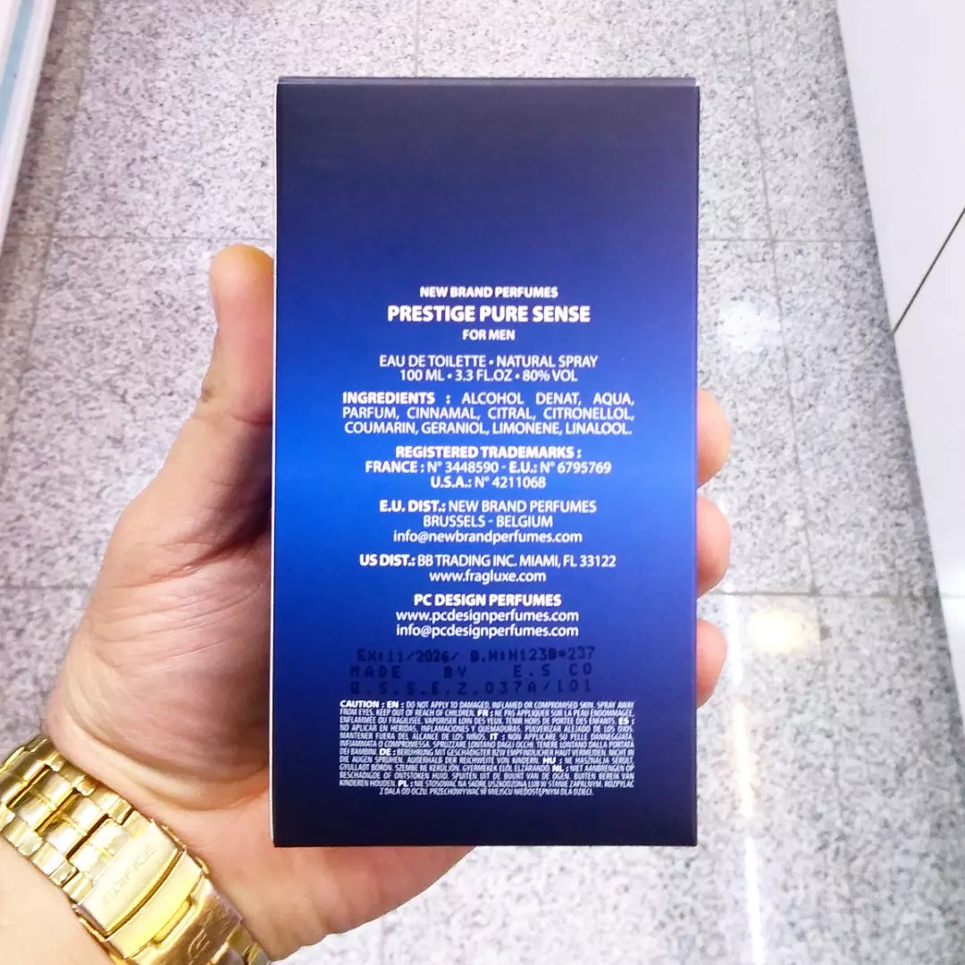 ادکلن مردانه پیور سنس (پیور ایکس اس) بلژیکی حجم 100 میل