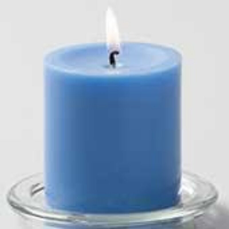 رنگ شمع مایع آبی آسمانی با قطره چکان
