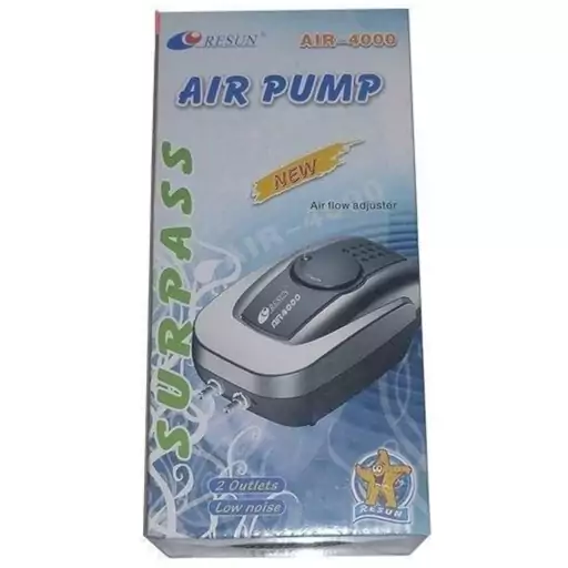 پمپ هوای آکواریوم ریسان مدل Air-4000  (تمام فلزی با کیفیت کم نظیر)