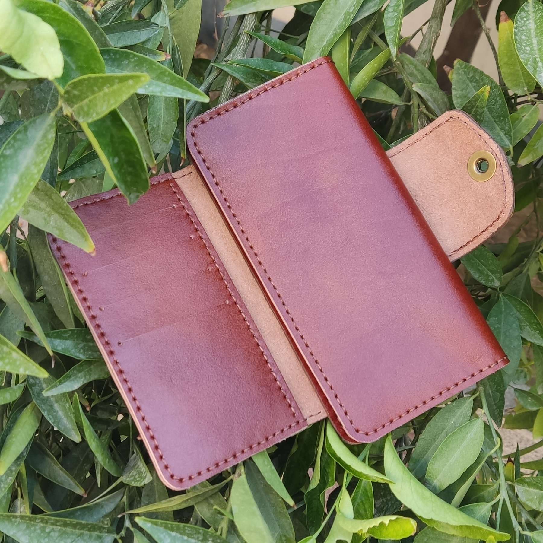 کیف پول چرم دست دوز 