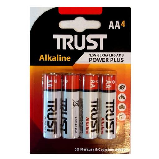 باتری قلمی تراست Plus Alkaline بسته 4 عددی