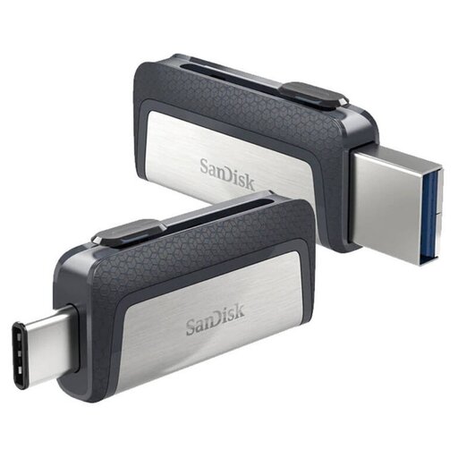 فلش 64 گیگ سن دیسک SanDisk Ultra Dual Drive OTG Type-C USB3.1