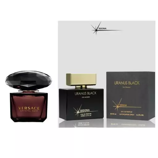 عطر ادکلن اورانوس بلک زنانه رایحه ورساچ کریستال نویر مهزیار (100 میل سیدونا)