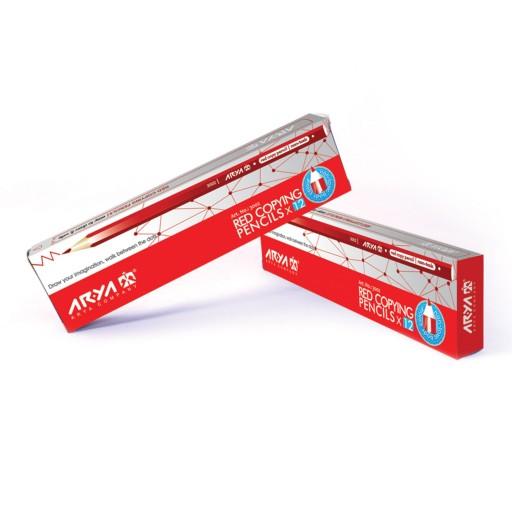 12 مداد سیاه با 12 مداد قرمز (2 جعبه) ایرانی آریا از مجموعه اسباب بازی و لوازم التحریر رنگدونی