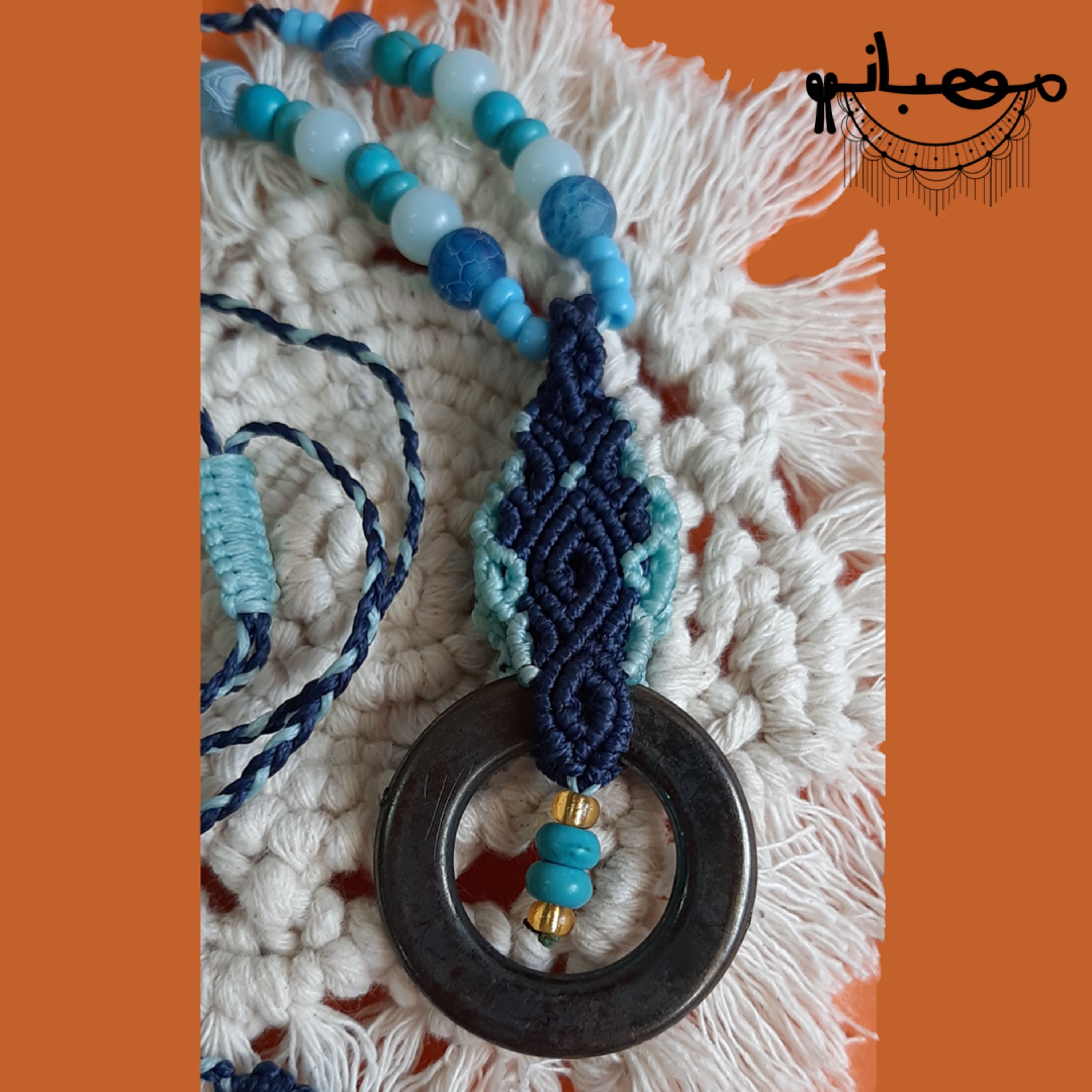 گردنبند مکرومه کد N01