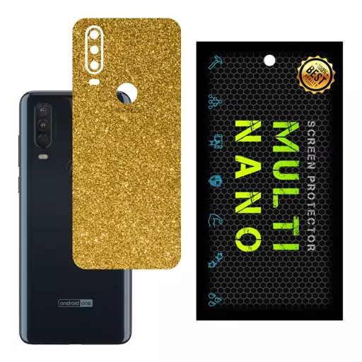 برچسب پوششی MultiNano مدل X-G1F-Gold برای پشت موبایل موتورولا Moto One Action