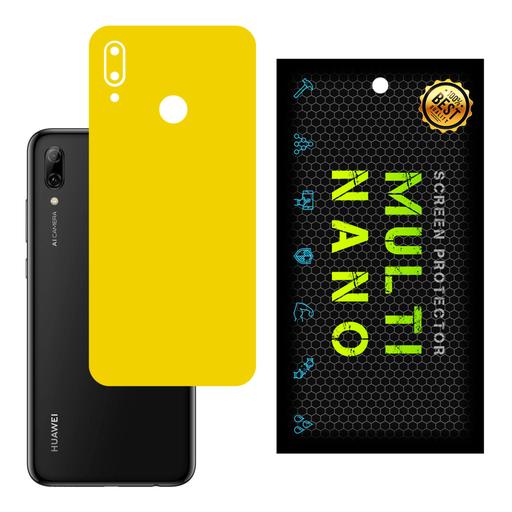 برچسب پوششی MultiNano مدل X-F1M-Yellow برای پشت موبایل هواوی P Smart 2019