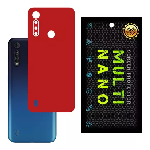 برچسب پوششی MultiNano مدل X-F1M-Red برای پشت موبایل موتورولا  Moto G8 Power Lite