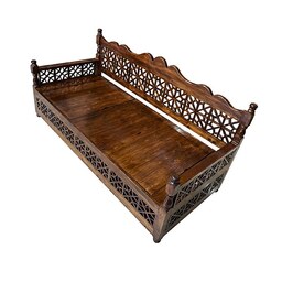 تخت چوبی سنتی شاه نشین باکس دار 0.90در2.00 