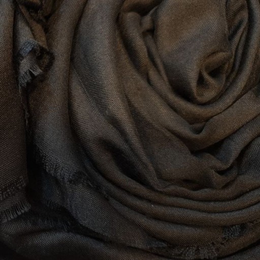 روسری قواره بزرگ140 سوپرنخ تک رنگ مشکی