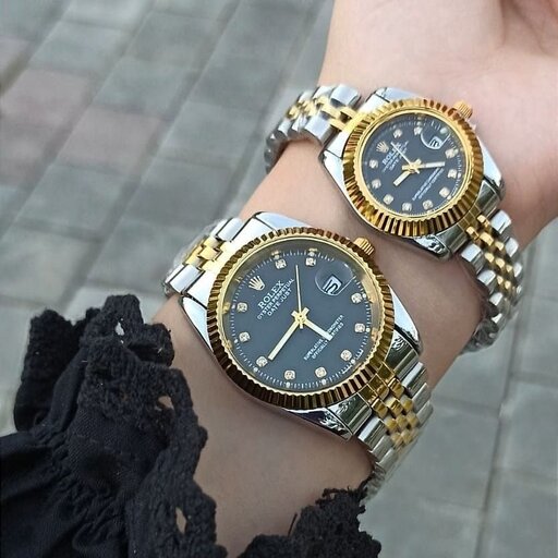 ساعت مچی زنانه و مردانه رولکس دیت جاست datejust کیفیت قوی رنگبندی شارژ شد با ارسال رایگان 