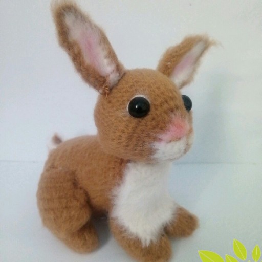عروسک بافتنی خرگوش لپی