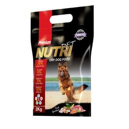 غذای خشک سگ نژاد بزرگ بالغ پریمیوم نوتری پت وزن 2 کیلوگرمی محصول ایران