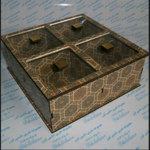 جعبه شکلات خوری چهار در یک کد 160