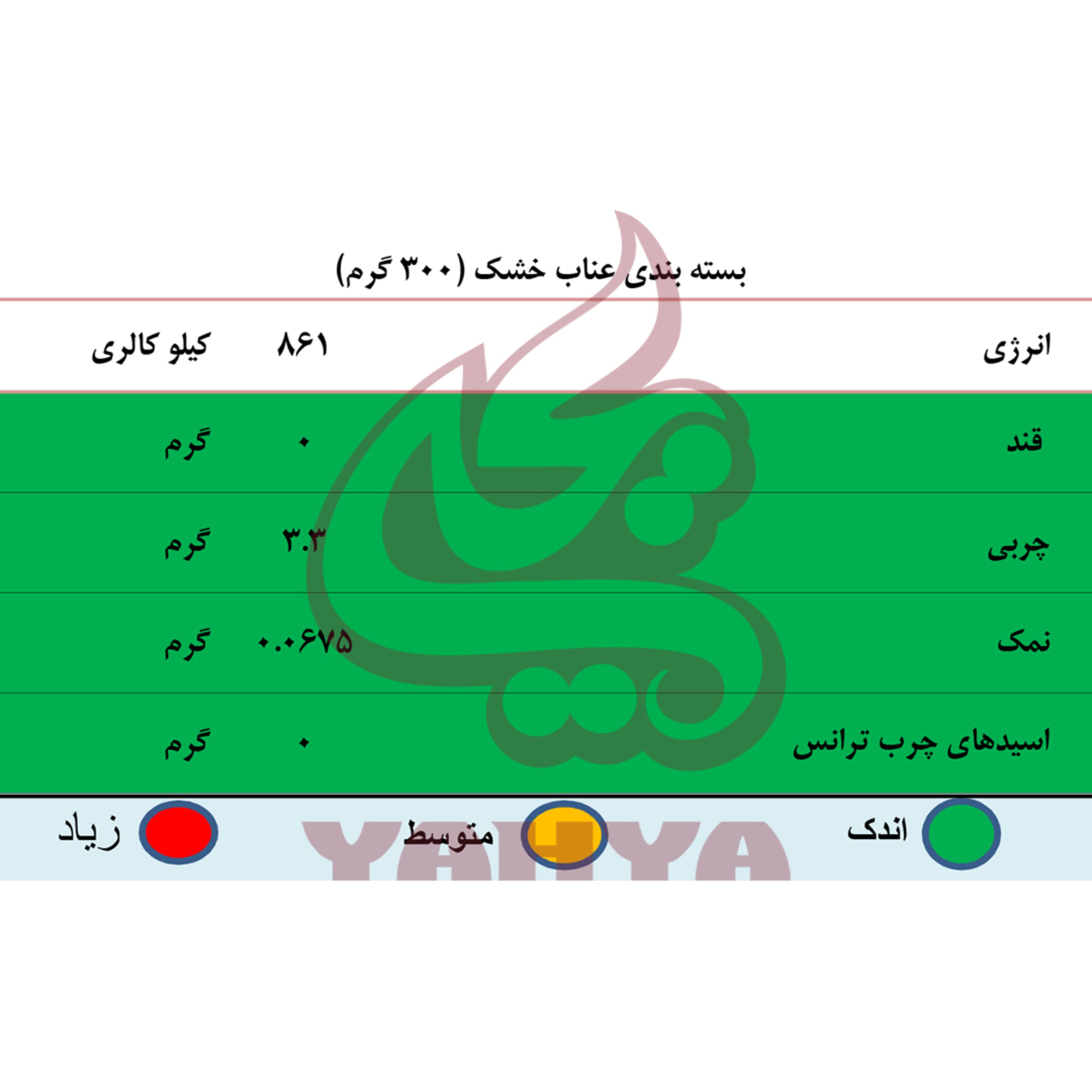 عناب خشک دستچین ممتازA (300گرمی)