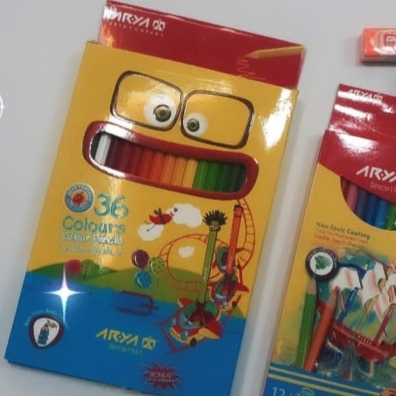 مدادرنگی 36 رنگ آریا مقوایی