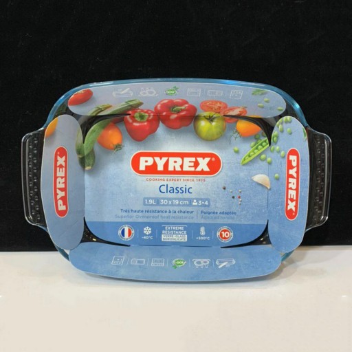 تابه مستطیل پیرکس فرانسه سایز 30 در 19 سانت PYREX 