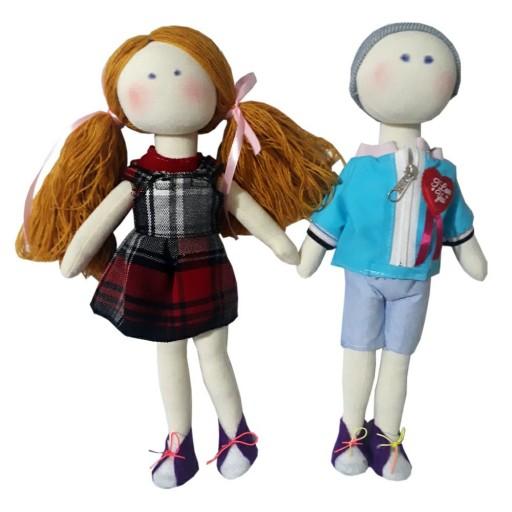 عروسک دختر و پسر پارچه ای